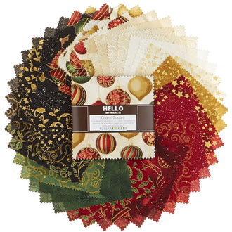 Winter's Grandeur 7 Holiday Metallic Charm Pack
