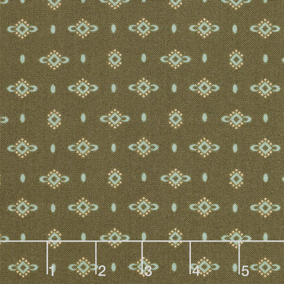 Wit & Wisdom - Dotted Diamonds Brown Yardage