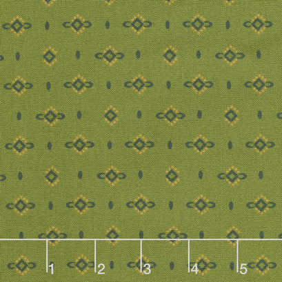 Wit & Wisdom - Dotted Diamonds Green Yardage