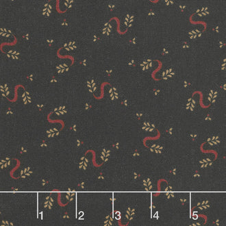 Wit & Wisdom - Serpentine Swirls Black Yardage