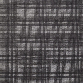 Woolies Flannel - Black Plaid Yardage
