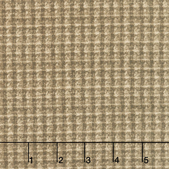 Woolies Flannel - Brown Check Flannel Yardage