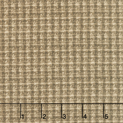 Woolies Flannel - Brown Check Flannel Yardage