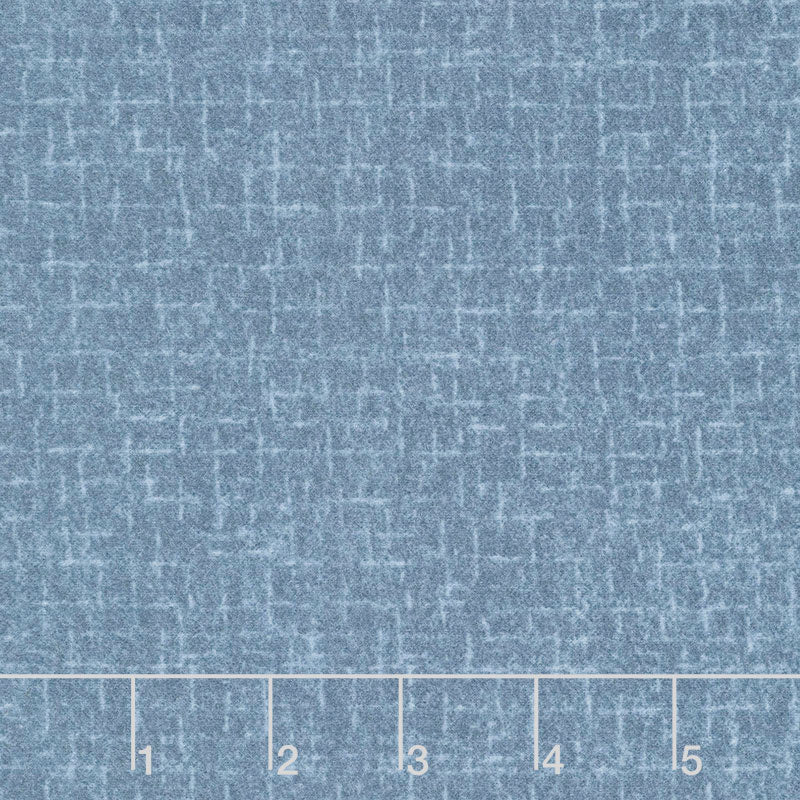 Woolies Flannel - Crosshatch Blue Yardage