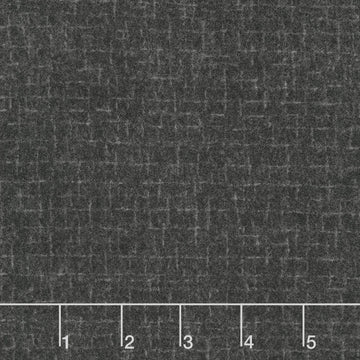Woolies Flannel - Crosshatch Charcoal Yardage Primary Image