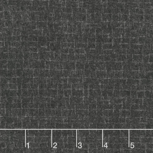 Woolies Flannel - Crosshatch Charcoal Yardage Primary Image
