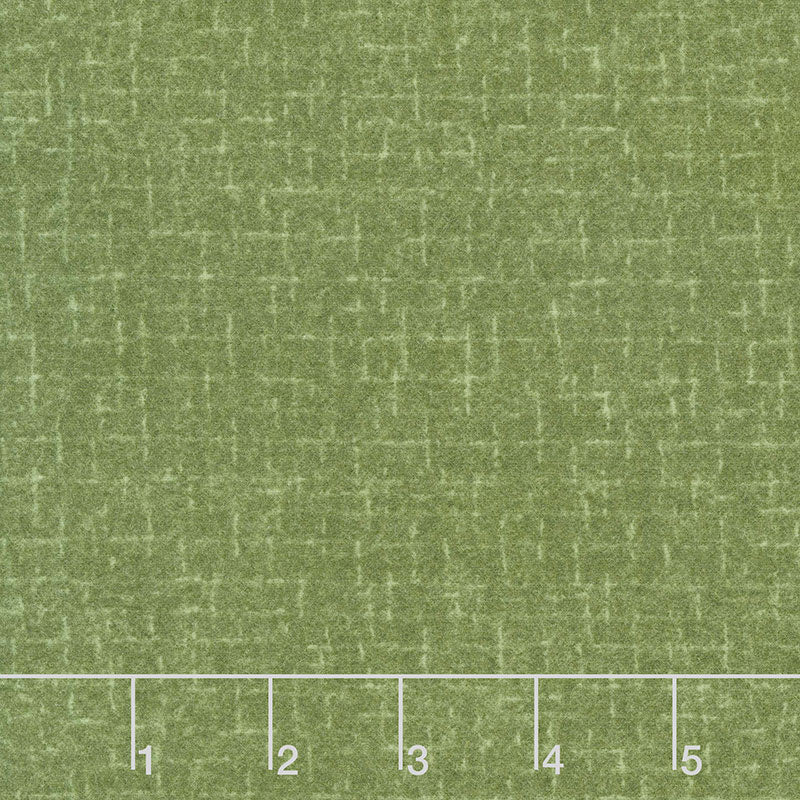 Woolies Flannel - Crosshatch Green Yardage