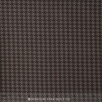 Woolies Flannel - Grey Hashmark Plaid Yardage