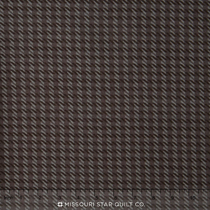 Woolies Flannel - Grey Hashmark Plaid Yardage