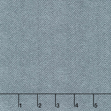 Woolies Flannel - Herringbone Light Blue Yardage