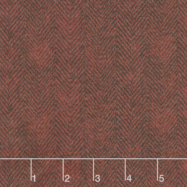 Woolies Flannel - Herringbone Red Yardage Primary Image