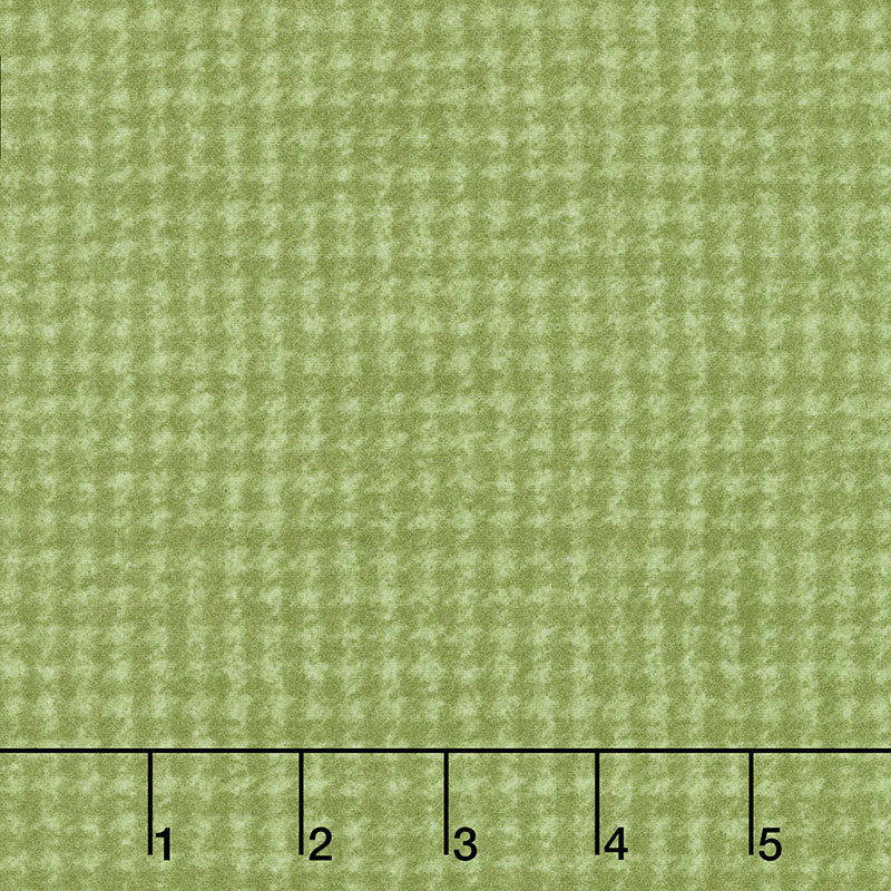 Woolies Flannel - Houndstooth Light Green Yardage Primary Image