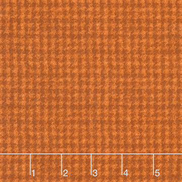 Woolies Flannel - Houndstooth Orange Yardage