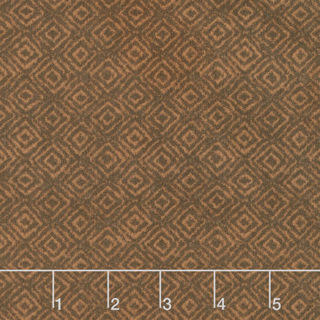 Woolies Flannel - On Point Brown Yardage Primary Image