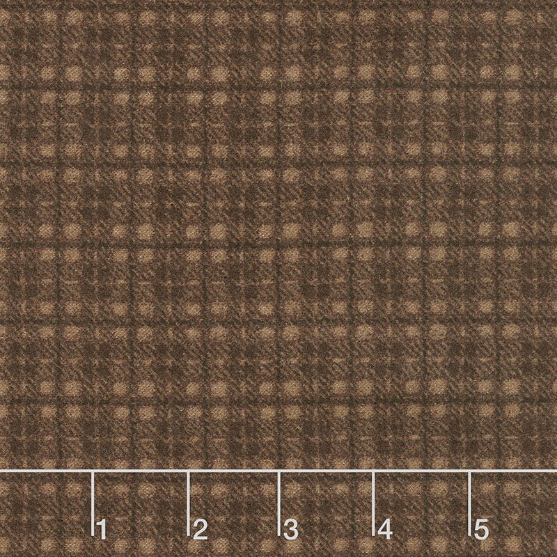 Woolies Flannel - Plaid Brown Yardage Primary Image
