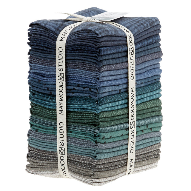 Bonnie Sullivan Woolies Flanelle Stormy Seas Strips 40 bandes de 2,5