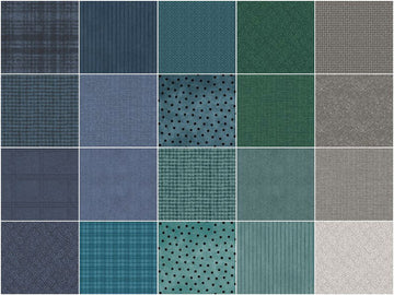 Woolies Flannel Stormy Seas Fat Quarter Bundle