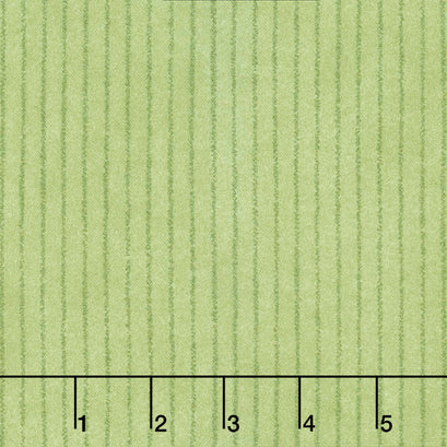 Woolies Flannel - Stripe Light Green Yardage