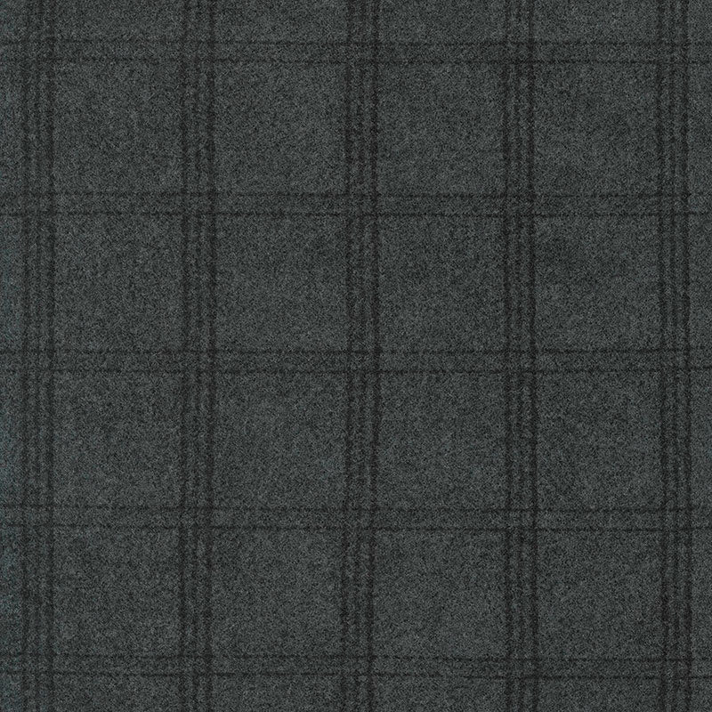 Woolies Flannel - Tartan Grid Charcoal Yardage Primary Image