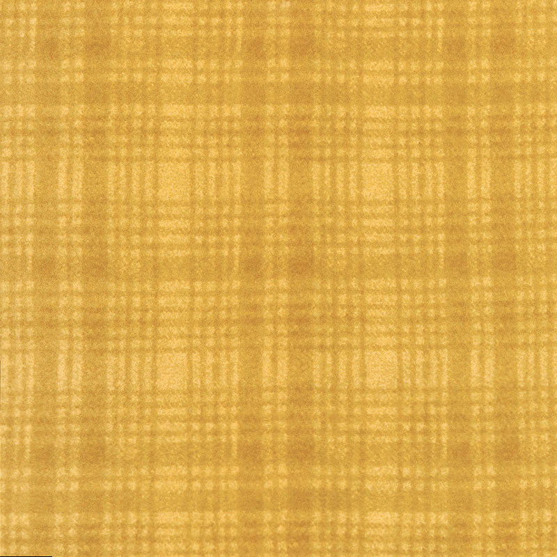 Woolies Flannel - Windowpane Yellow Yardage