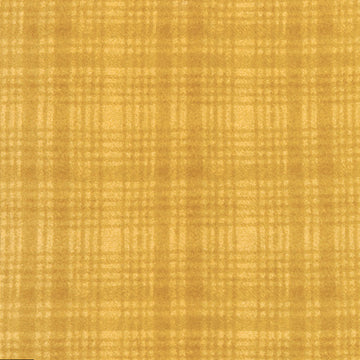 Woolies Flannel - Windowpane Yellow Yardage