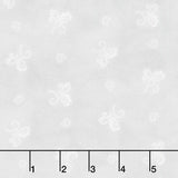 Woolies Heritage Flannel - Little Fancy Soft Gray Yardage