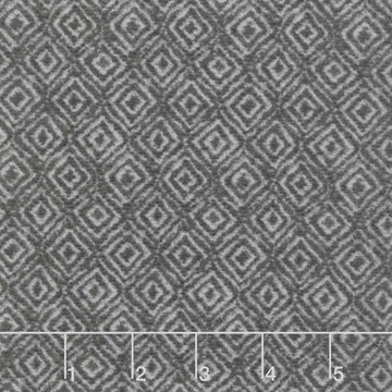 Woolies Heritage Flannel - On Point Black Gray Yardage