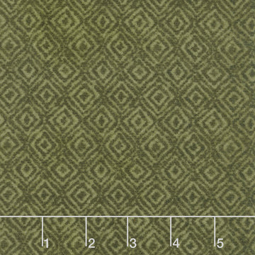 Woolies Heritage Flannel - On Point Green Yardage Primary Image