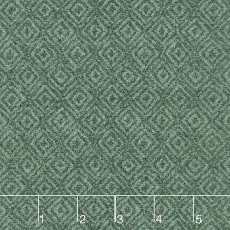 Woolies Heritage Flannel - On Point Teal Yardage Primary Image