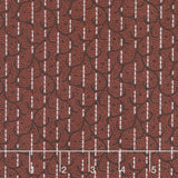 Woolies Heritage Flannel - Stitched Scroll Red Yardage Primary Image