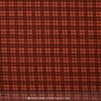 Woolies II Flannel - Plaid Red Orange Yardage