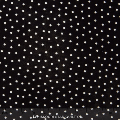 Woolies II Flannel - Polka Dots Black Yardage