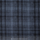 Woolies II Flannel - Windowpane Dark Navy Yardage