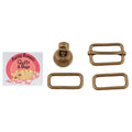 Woolly, Woolly Bag Pattern Hardware Kit - Brass
