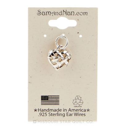 Woven Heart Charm