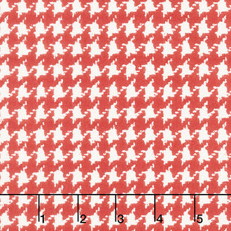 Yuletide Gatherings Flannels - Houndstooth Santa's Coat Yardage