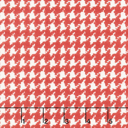 Yuletide Gatherings Flannels - Houndstooth Santa's Coat Yardage