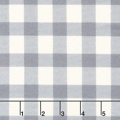 Yuletide Gatherings Flannels - Large Buffalo Plaid Smoke Yardage
