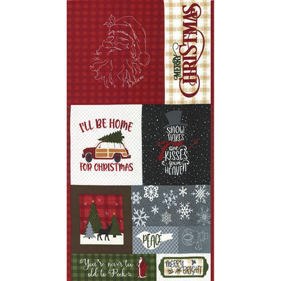 Yuletide Gatherings Flannels - Patchwork Multi Panel