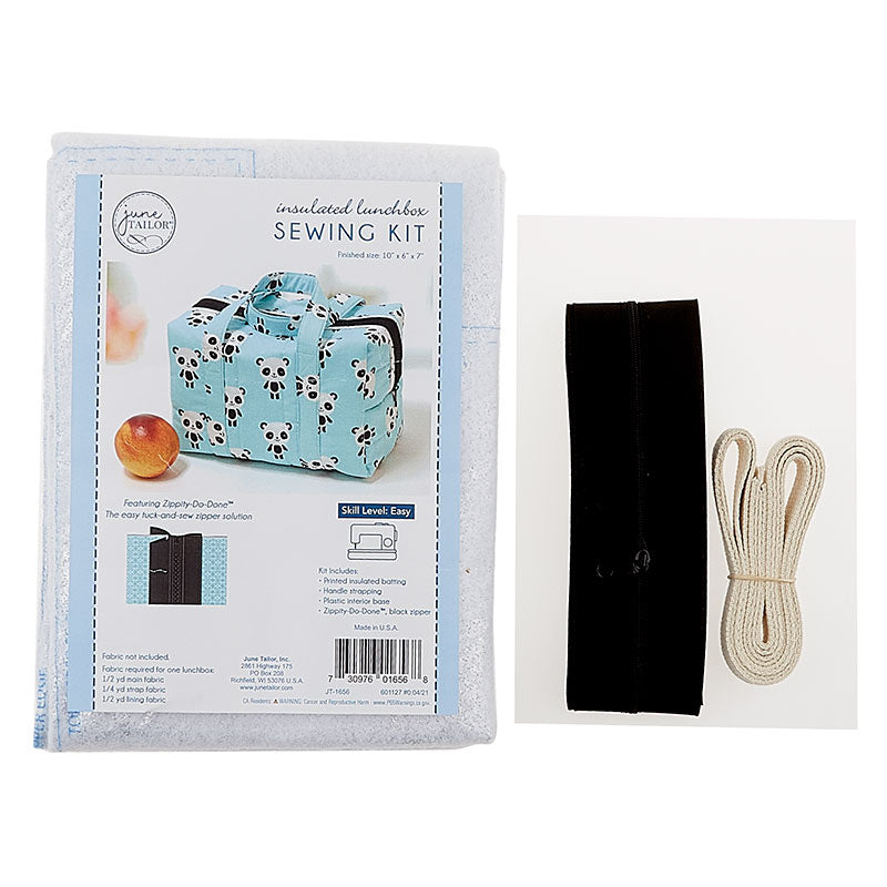 Zippity-Do-Done™ Insulated Lunchbox Tote - Black Zipper