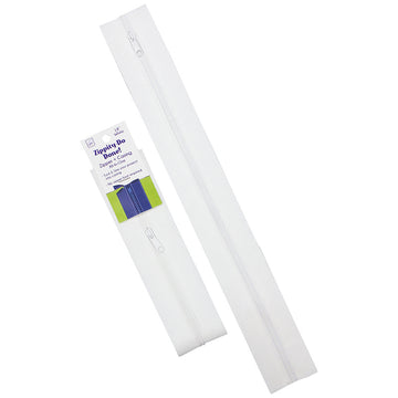 Zippity-Do Done! 18" Zipper + Casing All-In-One Zipper - White Primary Image