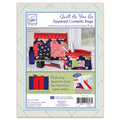 Zippity-Do-Done™ Quilt As You Go Cosmetic Bags Kit - Red Zipper