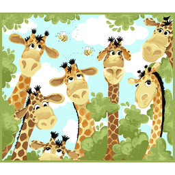Zoe the Giraffe - Giraffe Play Mat Orange Panel