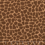 Zoe the Giraffe - Giraffe Skin Print Brown Yardage