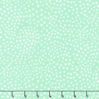 Zoology - Movement Dots Aqua Yardage